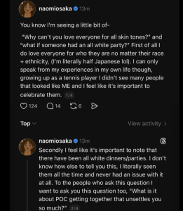 Naomi Osaka Responds to Backlash Over Black Tennis Dinner